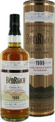 BenRiach 1999 Single Cask Bottling Virgin Oak Hogshead #7466 The Netherlands 53.3% 700ml