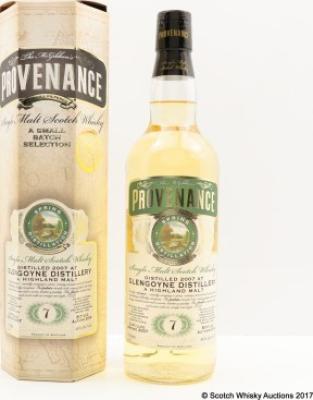 Glengoyne 2007 McG McGibbon's Provenance Refill Hogshead DMG 10566 46% 700ml