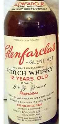 Glenfarclas 12yo All Malt Unblended Mr. D. Rodehueser 43% 750ml