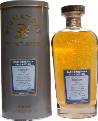 Bowmore 1982 SV Cask Strength Collection Bourbon barrel #91633 54.1% 700ml