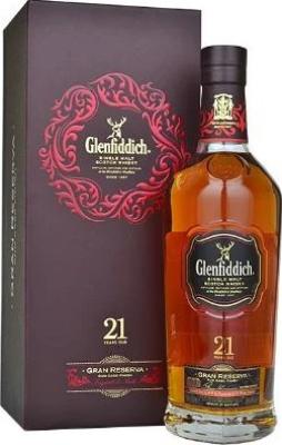 Glenfiddich 21yo Gran Reserva Cask Finish Bourbon Cask + Rum Cask Finish 40% 750ml