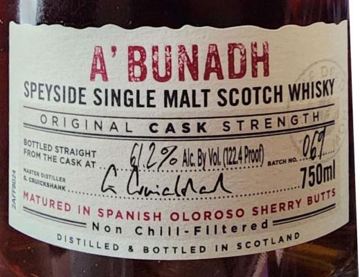 Aberlour A'bunadh batch #69 61.2% 750ml