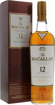 Macallan 12yo Sherry Oak 40% 700ml