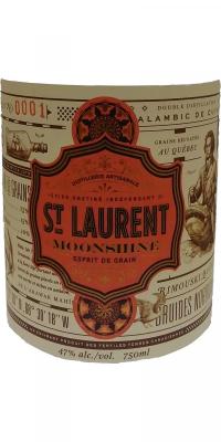 Moonshine Esprit de Grain Batch 0001 SAQ Societe des alcools du Quebec 47% 750ml