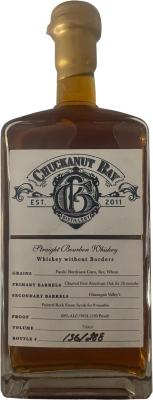 Chuckanut Bay Straight Bourbon Whisky Charred Oak 28m Painted Rock Syrah 8m 60% 750ml