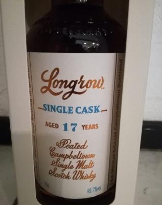 Longrow Peated Campbeltown Single Malt Scotch Whisky Single Cask 17yo Fresh Sherry Hogshead The Nectar 49.7% 700ml