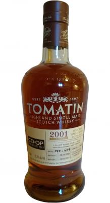 Tomatin 2001 Selected Single Cask Bottling Pedro Ximenez Sherry Butt #34875 CO-OP Wine Spirits Beer 55.3% 750ml