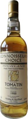 Tomatin 1988 GM Connoisseurs Choice Refill American Hogsheads 43% 700ml