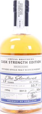 Glenlivet 1996 Chivas Brothers Cask Strength Edition Batch GL 17 013 55.7% 500ml