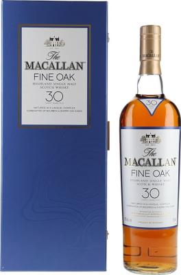 Macallan 30yo Fine Oak Oak Casks 43% 750ml