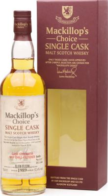 Glen Elgin 1989 McC Single Cask Cask Strength 52.4% 700ml