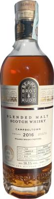 Campbeltown Blended Malt Scotch Whisky 2016 BR Single Cask Milano Whisky Festival 2024 58.5% 700ml