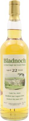 Bladnoch 1990 22yo Bourbon Cask #4644 52.4% 700ml