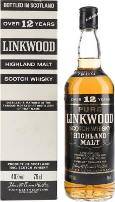 Linkwood 1969 McE Pure Scotch Whisky 40% 750ml