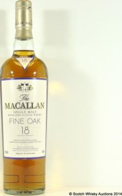 Macallan 18yo Fine Oak Bourbon & Sherry Oak 43% 700ml