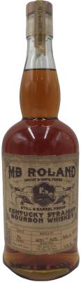MB Roland Kentucky Straight Bourbon Whisky Uncut & Unfiltered Still & Barrel Proof #4 char wood fired new oak Batch 51 55.4% 750ml