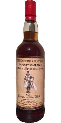 Probably Speyside's Finest 2007 D242 Templar Of The Malt Sherry casks 60% 700ml