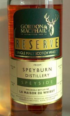 Speyburn 1991 GM Reserve Refill American Hogshead 2293 LMDW 46% 700ml