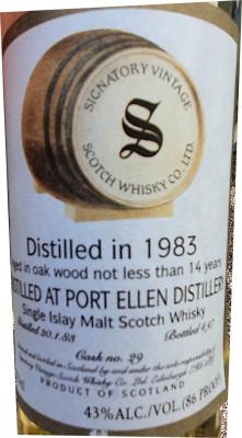 Port Ellen 1983 SV Vintage Collection Oak Wood 43% 375ml