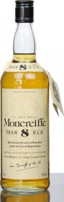 Moncreiffe 8yo M&C Blended Scotch Whisky Importato da Meregalli Giuseppe 40% 750ml