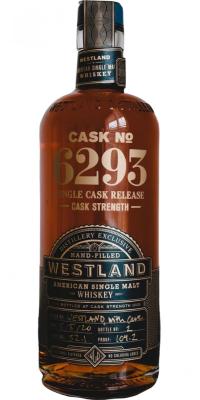 Westland Cask #6293 Single Cask Release Hand-Filled 52.1% 750ml