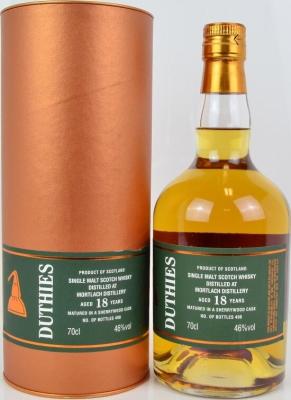 Mortlach CA Duthies 18yo Sherrywood 46% 700ml