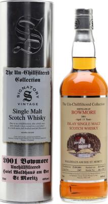 Bowmore 2001 SV The Un-Chillfiltered Collection #1367 Waldhaus am See St. Moritz 46% 700ml