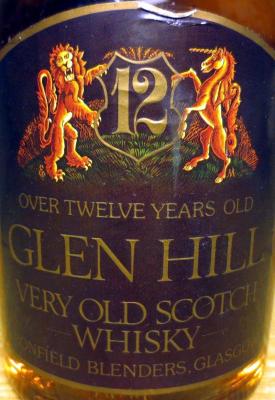 Glen Hill 12yo Very Old Scotch Whisky 40% 700ml