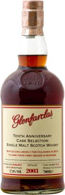 Glenfarclas 2003 Cask Selection 1st Fill Sherry Hogshead #2113 Tenth Anniversary of Culinaris Budapest 57% 700ml