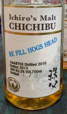 Chichibu 2010 Refill Hogshead #705 Distributors 63.2% 700ml