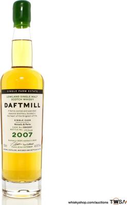 Daftmill 2007 1st Fill Bourbon Barrel 225th Anniversary of Nickolls & Perks 58.7% 700ml