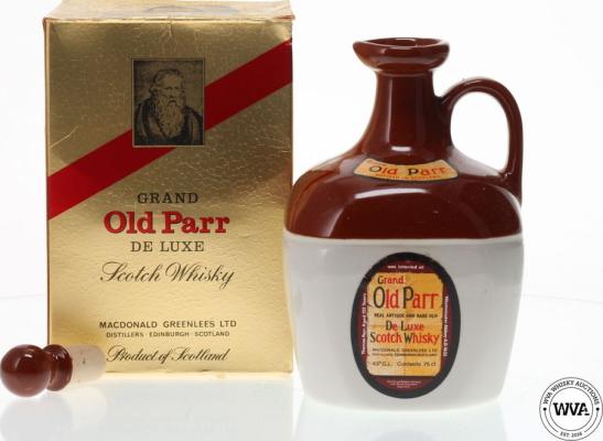Grand Old Parr De Luxe Scotch Whisky Real Antique and Rare Old 43% 750ml
