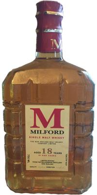 Milford 18yo Limited Edition from the Willowbank Distillery Oak Casks 43% 750ml