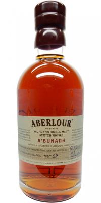 Aberlour A'bunadh batch #59 Spanish Oloroso Sherry Butts 60.9% 750ml