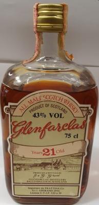 Glenfarclas 21yo All Malt Scotch Whisky Sherry Cask Scoma GmbH Koln 43% 750ml