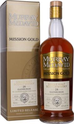 Glenburgie 1995 MM Mission Gold Oloroso & Pedro Ximenez Sherry Finish 46.1% 700ml