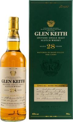 Glen Keith 28yo 1st Fill American Oak Barrels 43% 700ml