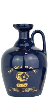 Port Ellen 12yo SV Dark blue ceramic jug 43% 700ml