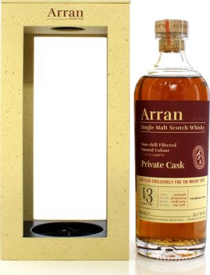 Arran 2009 Private Cask Sherry The Whisky Shop 55.1% 700ml