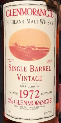 Glenmorangie 1972 Single Barrel Vintage 1840 46% 750ml
