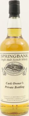 Springbank 1997 Cask Owner's Private Bottling 50% 750ml