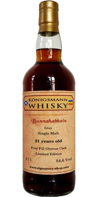 Bunnahabhain 21yo Km First Fill Oloroso Cask 54.6% 700ml