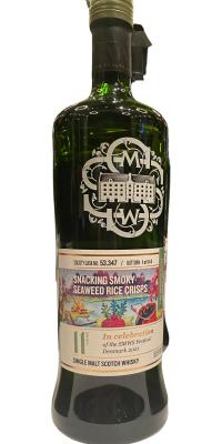 Caol Ila 2008 SMWS 53.347 Snacking smoky seaweed rice crisps Refill Bourbon Hogshead 59.5% 700ml