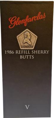 Glenfarclas 1986 Refill Sherry Butt #3452 56.4% 700ml
