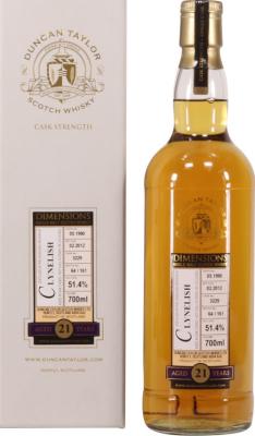 Clynelish 1990 DT Dimensions #3229 51.4% 700ml