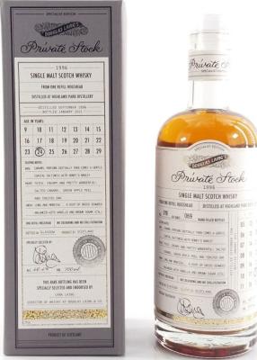 Highland Park 1996 DL Private Stock Refill hogshead 46.4% 700ml