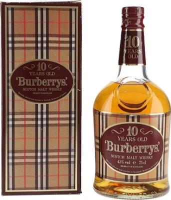Burberrys 10yo Scotch Malt Whisky Importeur: Charles Fine & Spirits Imports GmbH Dusseldorf 43% 750ml