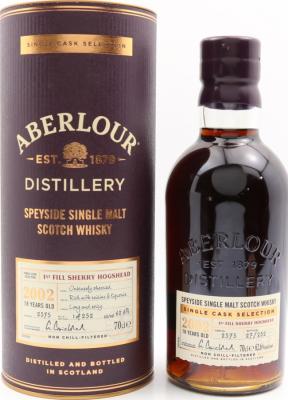 Aberlour 2002 1st Fill Sherry Hogshead #2575 LMDW 62.6% 700ml