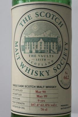 Mannochmore 1990 SMWS 64.2 64.2 61.4% 700ml