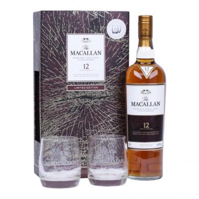 Macallan 12yo Gift Set 40% 700ml